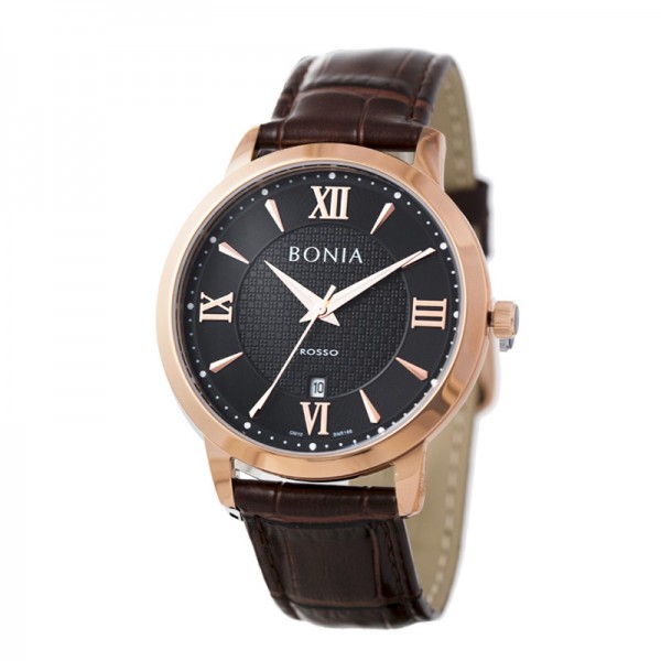 Bonia BR166-1533 Rosegold Brown Man